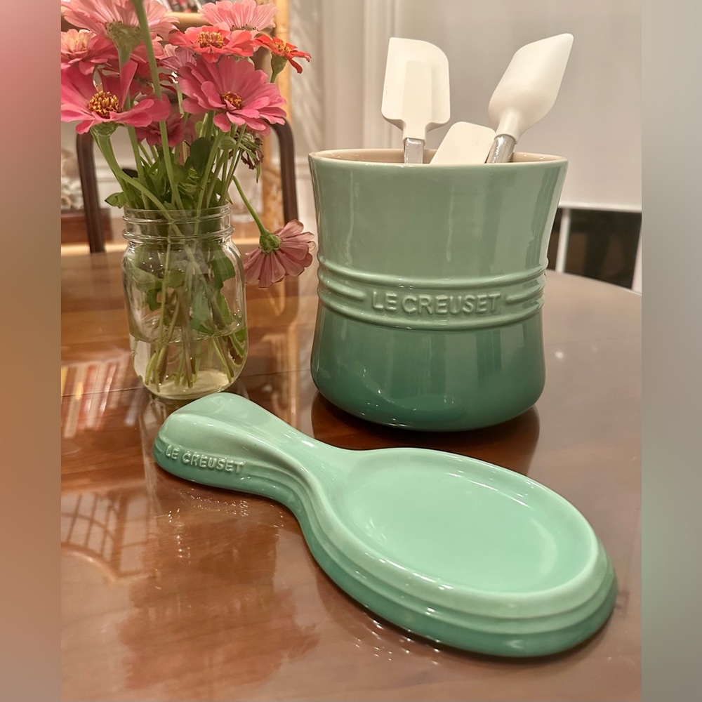 Le Creuset Utensil Holder & Spoon Rest in Rosemary
